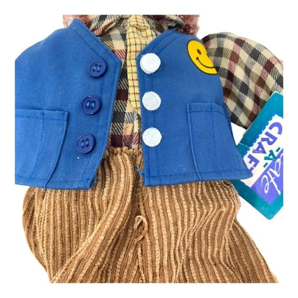 Vintage Walmart Associate Worker Employee Doll Boy Shelf Sitter Dan Dee 18 Inch - Picture 7 of 16